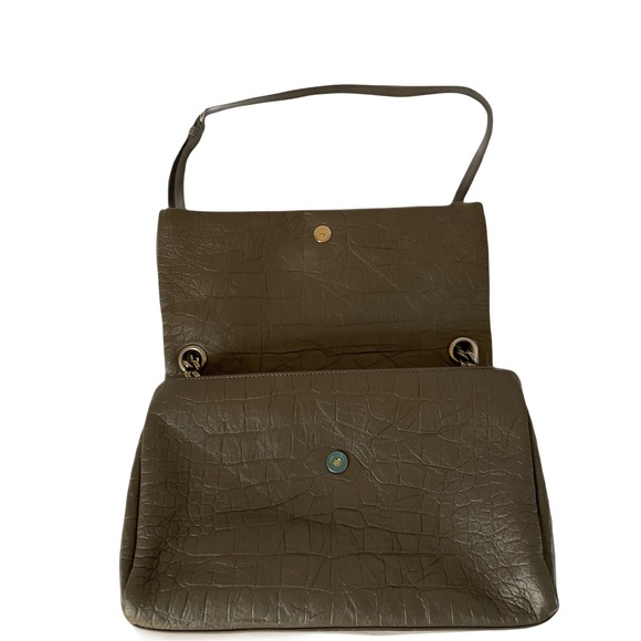 Saint Laurent Medium Monogram West Hollywood Bag - Grey - Picture 6 of 9